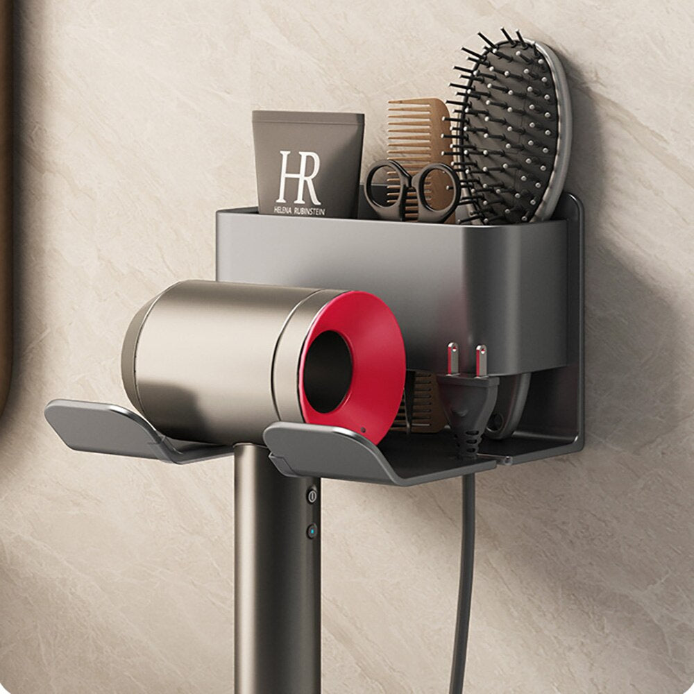 Hair Dryer Holder Wall Dryer Cradle Straightener Stand Hairdryer Organ –  indispensable shopping